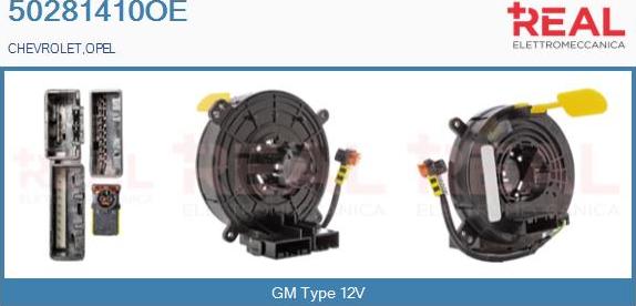 REAL 50281410OE - Ressort tournant, Airbag droxauto.com