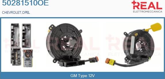 REAL 50281510OE - Ressort tournant, Airbag droxauto.com