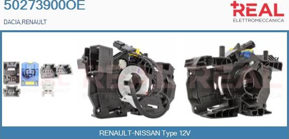 REAL 50273900OE - Ressort tournant, Airbag droxauto.com