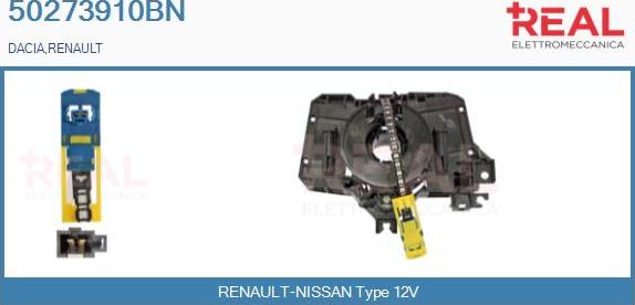 REAL 50273910BN - Ressort tournant, Airbag droxauto.com
