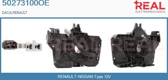 REAL 50273100OE - Ressort tournant, Airbag droxauto.com