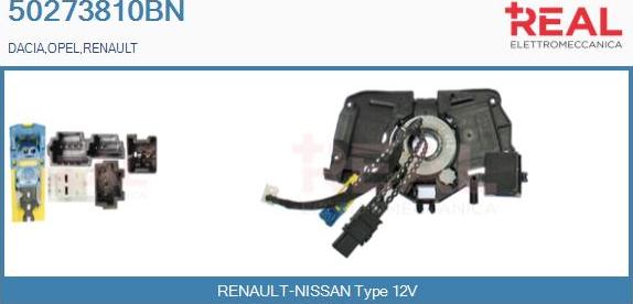 REAL 50273810BN - Ressort tournant, Airbag droxauto.com