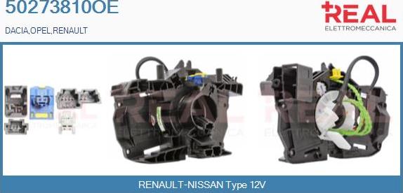 REAL 50273810OE - Ressort tournant, Airbag droxauto.com