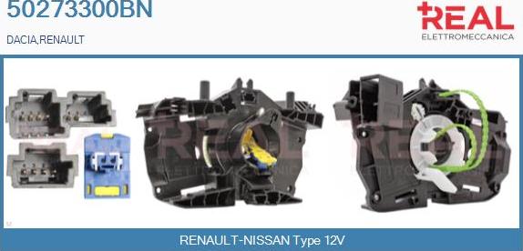 REAL 50273300BN - Ressort tournant, Airbag droxauto.com