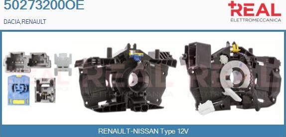 REAL 50273200OE - Ressort tournant, Airbag droxauto.com