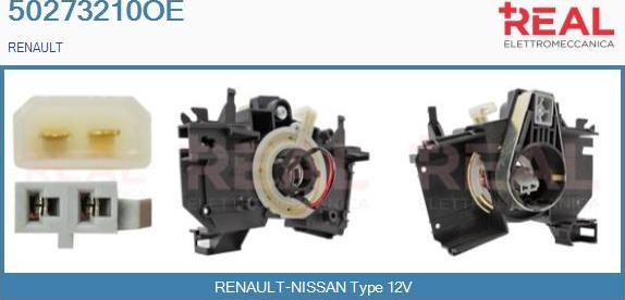 REAL 50273210OE - Ressort tournant, Airbag droxauto.com