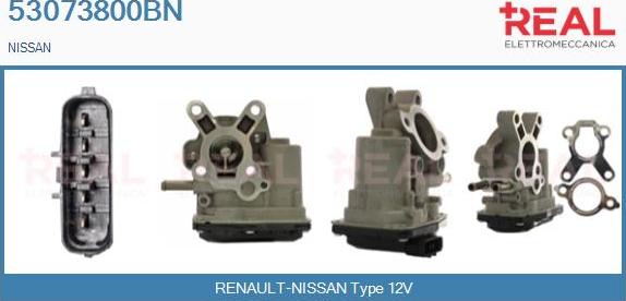 REAL 53073800BN - Vanne EGR droxauto.com