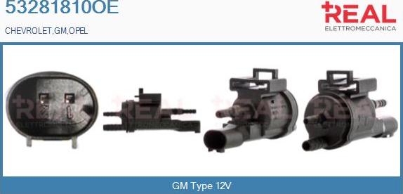 REAL 53281810OE - Transmetteur de pression, contrôle des gaz d'échappement droxauto.com