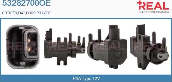 REAL 53282700OE - Transmetteur de pression, contrôle des gaz d'échappement droxauto.com
