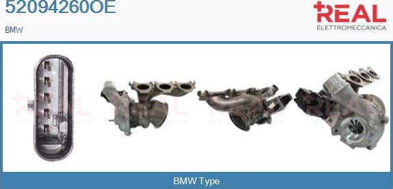 REAL 52094260OE - Turbocompresseur, suralimentation droxauto.com