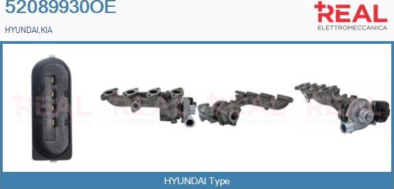 REAL 52089930OE - Turbocompresseur, suralimentation droxauto.com