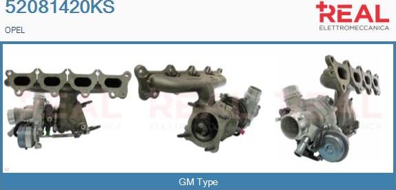 REAL 52081420KS - Turbocompresseur, suralimentation droxauto.com