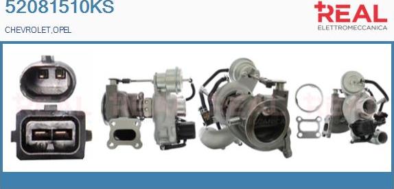 REAL 52081510KS - Turbocompresseur, suralimentation droxauto.com