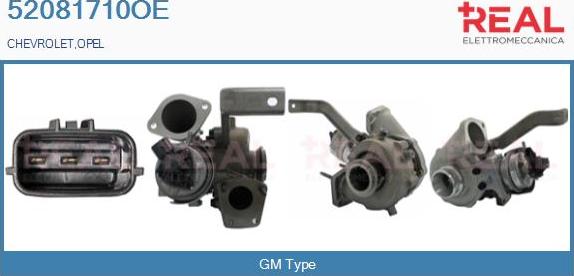 REAL 52081710OE - Turbocompresseur, suralimentation droxauto.com