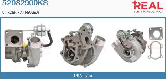 REAL 52082900KS - Turbocompresseur, suralimentation droxauto.com