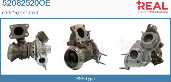 REAL 52082520OE - Turbocompresseur, suralimentation droxauto.com