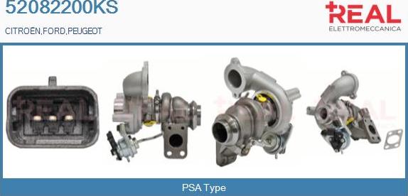 REAL 52082200KS - Turbocompresseur, suralimentation droxauto.com