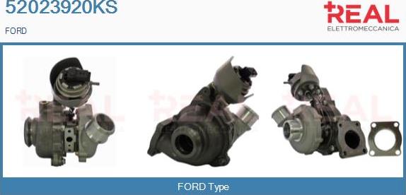 REAL 52023920KS - Turbocompresseur, suralimentation droxauto.com