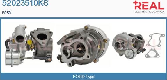 REAL 52023510KS - Turbocompresseur, suralimentation droxauto.com