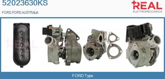 REAL 52023630KS - Turbocompresseur, suralimentation droxauto.com