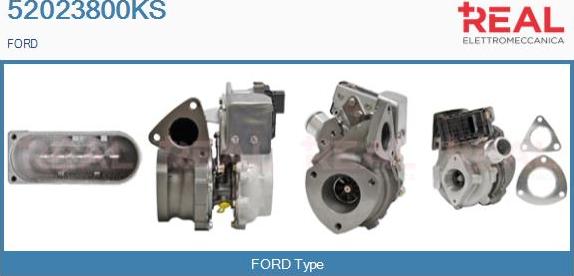 REAL 52023800KS - Turbocompresseur, suralimentation droxauto.com