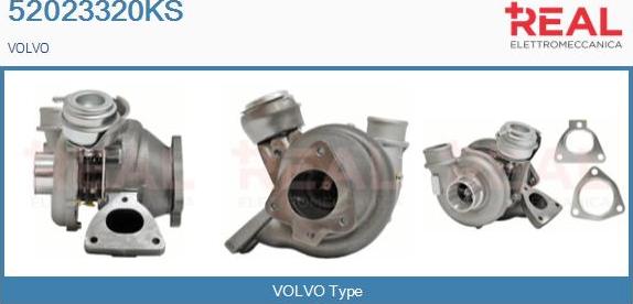 REAL 52023320KS - Turbocompresseur, suralimentation droxauto.com