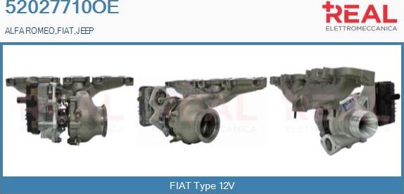 REAL 52027710OE - Turbocompresseur, suralimentation droxauto.com