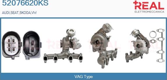 REAL 52076620KS - Turbocompresseur, suralimentation droxauto.com