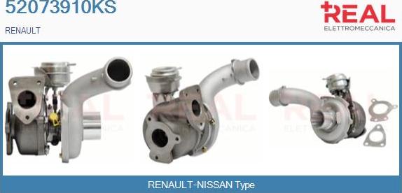 REAL 52073910KS - Turbocompresseur, suralimentation droxauto.com