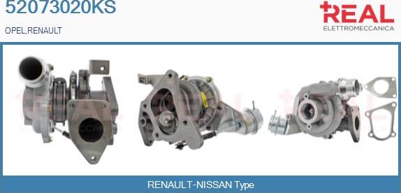 REAL 52073020KS - Turbocompresseur, suralimentation droxauto.com