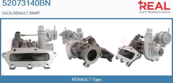 REAL 52073140BN - Turbocompresseur, suralimentation droxauto.com