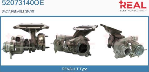 REAL 52073140OE - Turbocompresseur, suralimentation droxauto.com