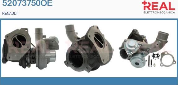 REAL 52073750OE - Turbocompresseur, suralimentation droxauto.com
