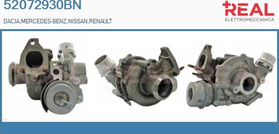 REAL 52072930BN - Turbocompresseur, suralimentation droxauto.com