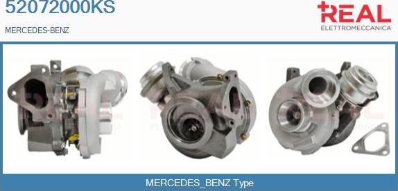 REAL 52072000KS - Turbocompresseur, suralimentation droxauto.com