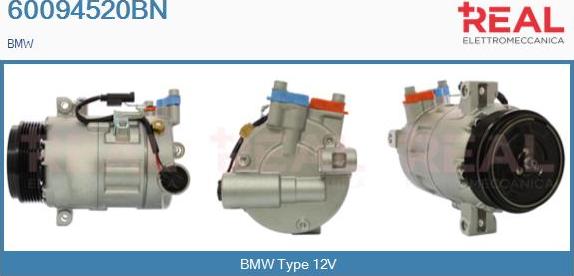 REAL 60094520BN - Compresseur, climatisation droxauto.com