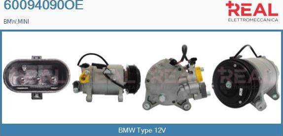 REAL 60094090OE - Compresseur, climatisation droxauto.com