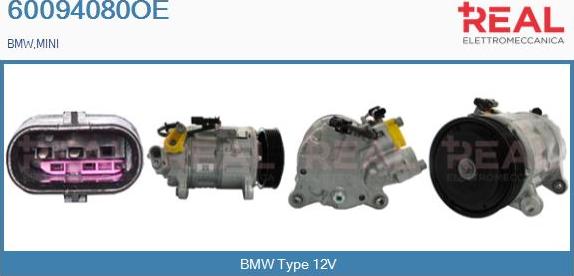 REAL 60094080OE - Compresseur, climatisation droxauto.com