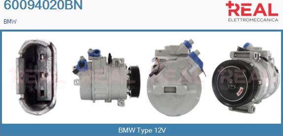 REAL 60094020BN - Compresseur, climatisation droxauto.com