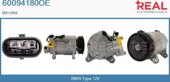 REAL 60094180OE - Compresseur, climatisation droxauto.com