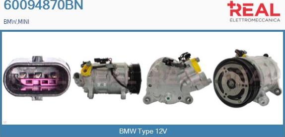 REAL 60094870BN - Compresseur, climatisation droxauto.com