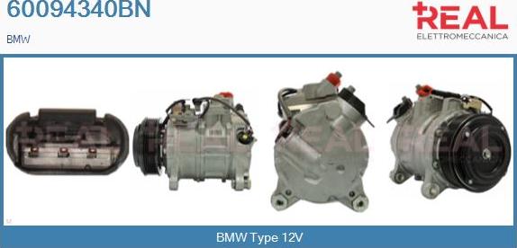 REAL 60094340BN - Compresseur, climatisation droxauto.com