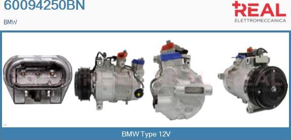 REAL 60094250BN - Compresseur, climatisation droxauto.com