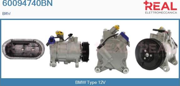REAL 60094740BN - Compresseur, climatisation droxauto.com