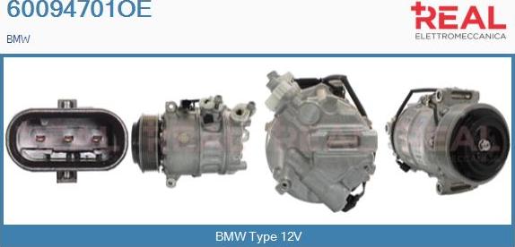 REAL 60094701OE - Compresseur, climatisation droxauto.com