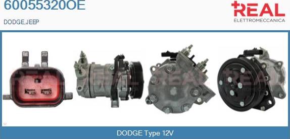 REAL 60055320OE - Compresseur, climatisation droxauto.com
