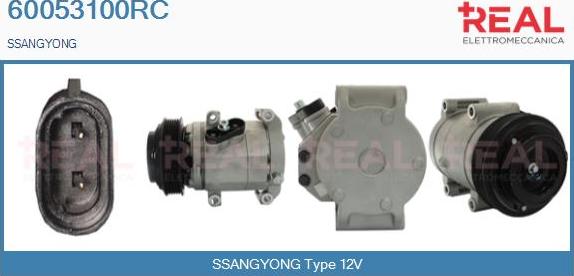 REAL 60053100RC - Compresseur, climatisation droxauto.com
