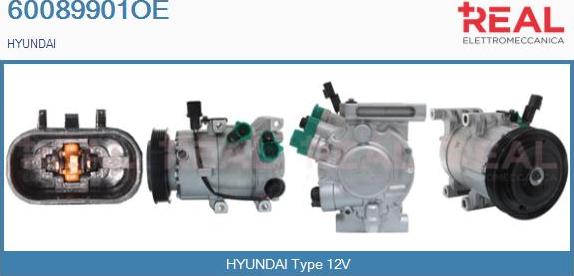 REAL 60089901OE - Compresseur, climatisation droxauto.com