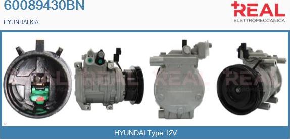 REAL 60089430BN - Compresseur, climatisation droxauto.com