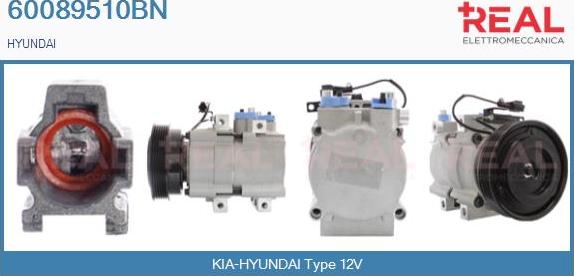 REAL 60089510BN - Compresseur, climatisation droxauto.com